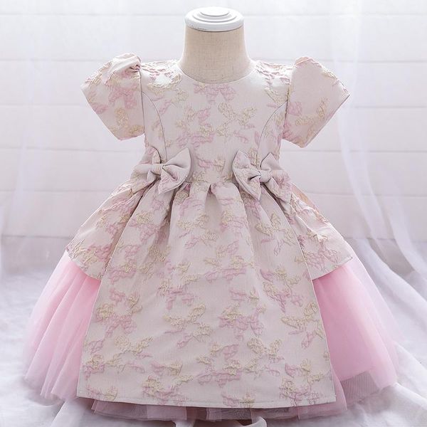 

girl's dresses 1-2years baptism born baby white lace princess dress for girls 1st birthday party infant wedding christening, Red;yellow