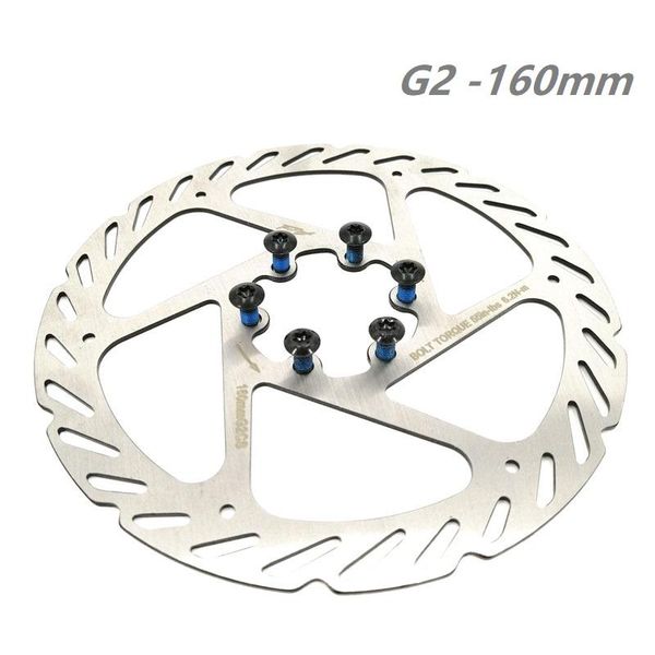 

bike brakes mtb mountain disc brake rotor g2 160mm 6-bolt mechanical hydraulic