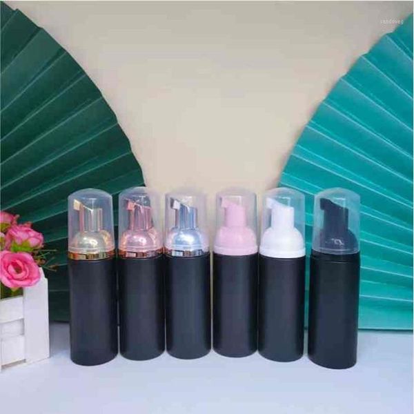 

storage bottles & jars 360 x 30ml 1oz matte black foaming pump 50ml/60ml frosted liquid soap dispenser mousse jar wholesale