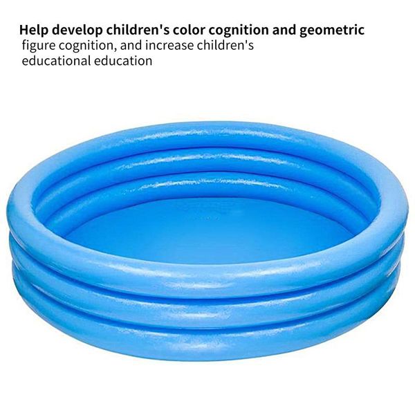 

pool & accessories outdoor children swimming pools blue large soft family inflatable round beach vacation paddling kids summer party toy