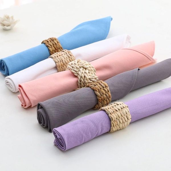 

napkin rings rustic woven ring handmade natural cattail cucurbita buckle holder