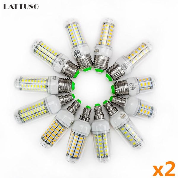 

bulbs 2pcs/lot bright 220v led lamp e27 e14 lights corn bulb 24 36 48 56 69 72leds chandelier candle lighting home decoration