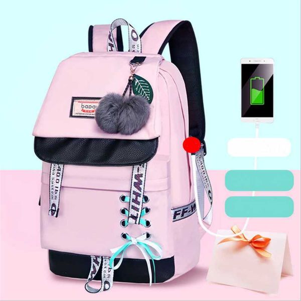 

backpack style fast drop female student computer leisure printed large capacity high school bag