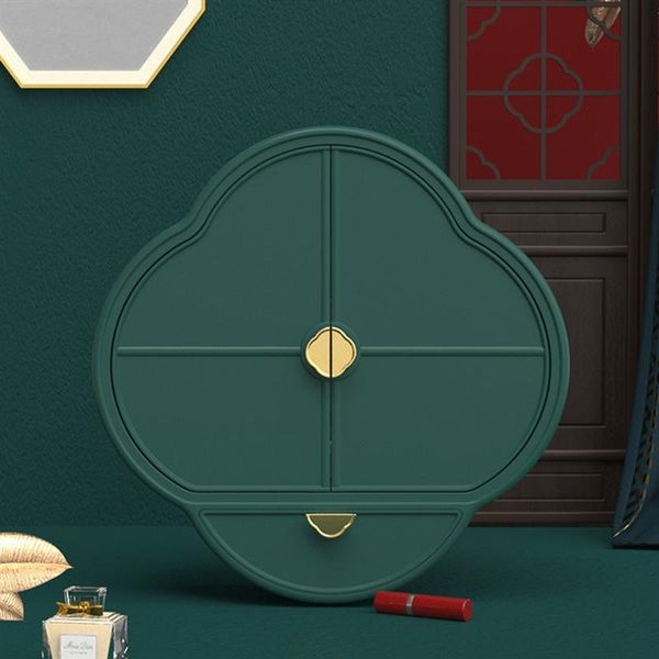 

storage boxes & bins 1pc punch bathroom rack wall-mounted cosmetic holder (green)