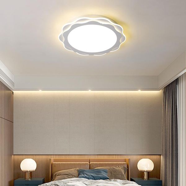

ceiling lights modern led lamp bedroom acrylic white suspended chandelier for living room study kitchen home design lighting fixtures