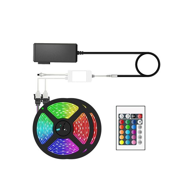

strips 10m string light color changing waterproof wire led rope fairy voice control outdoor decorative lamp