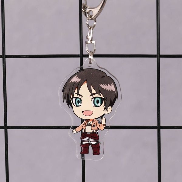 

attack on titan cartoon blue eyes anime key chain pendant acrylic collections for fans