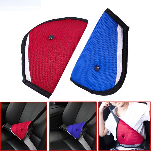 

safety belts & accessories eliteson car seat belt adjuster for children breathable triangle neck protection baby kids seatbelt cover red bla
