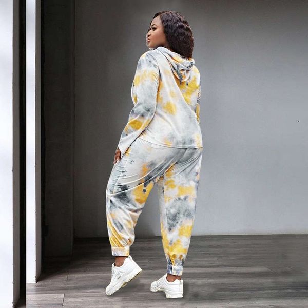 

tracksuits sportswear selling women's hooded lace up long sleeve sweater pants 2-piece set, Gray