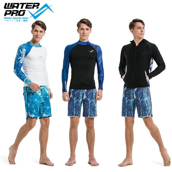 

one-piece suits water pro printed rash guard men