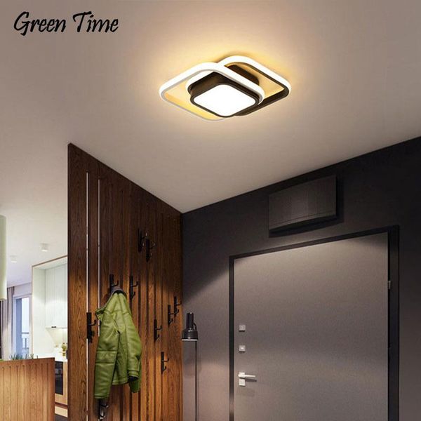 

round&square modern led ceiling light for living room bedroom corridor kitchen metal indoor lamp fixtures 110 220v lights