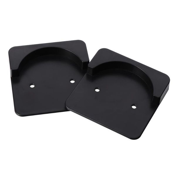 

2pcs shower curtain rod mount holders adhesive tension retainers hooks & rails