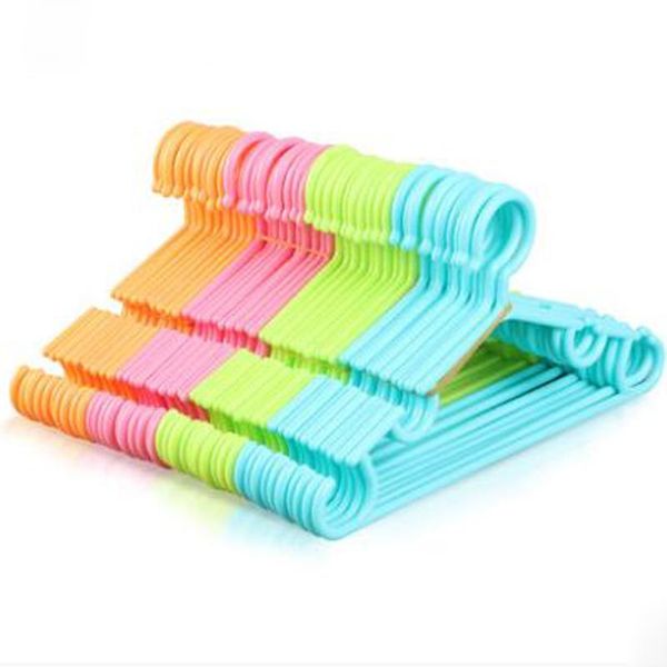 

hangers & racks 20pcs/lot 27cm children's hanger/plastic cute baby clothes rack/