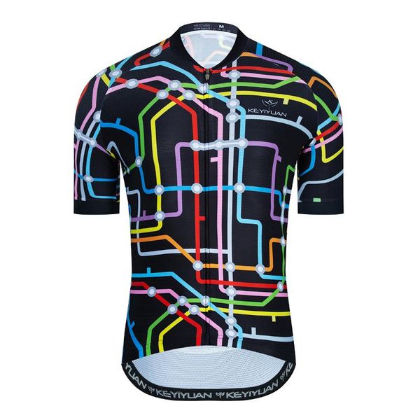 

racing jackets keyiyuan 2022 summer mens cycling team clothes mountain bike short maillot mtb maglia ciclismo camisa time maillots, Black;red