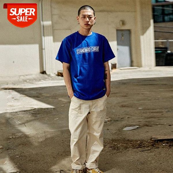 

street flow alphabet print men's short-sleeved hip hop t-shirt #lf8a, White;black
