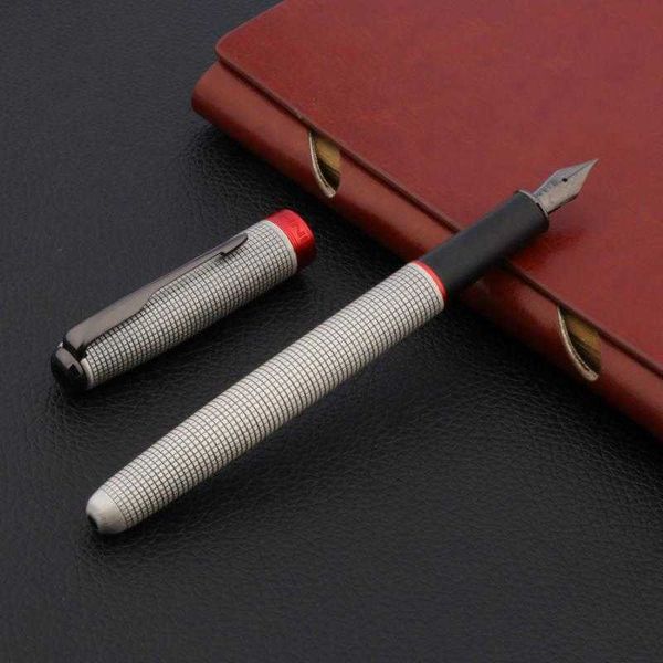

classic luxury quality jinhao 75 fountain pen metal red black nib feather lattice office school suppli writing
