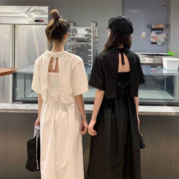 

straight french medium and long waistline drs + blazer, Black;gray