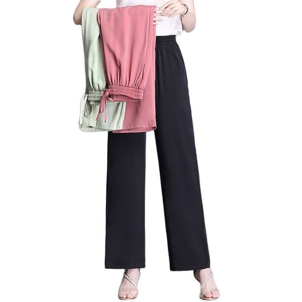 

wide-legged pants spring and summer women trousers women's & capris, Black;white