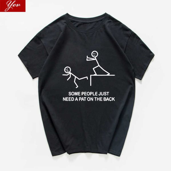 Некоторые люди просто нуждаются в поглаженной графической новизне Саркастическая Смешная футболка Cool Hip Hop Hipster Streetwear TEE рубашка Homme 210629