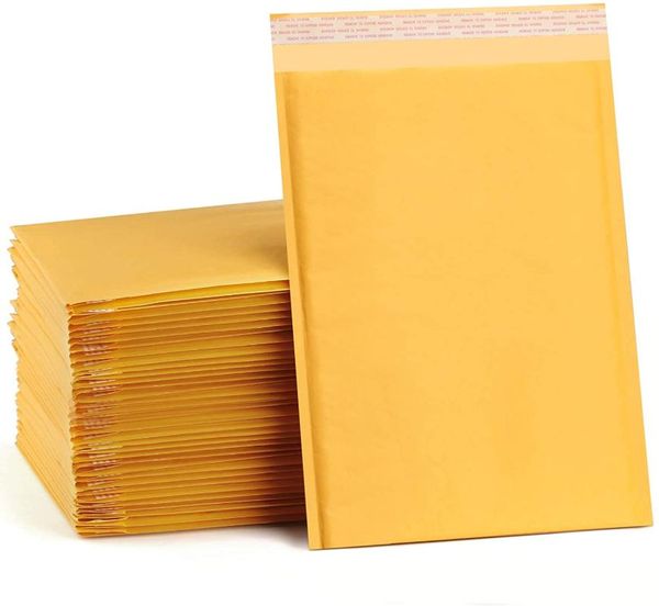 

storage bags kraft bubble mailers padded envelopes yellow package for self seal mailing lined mailer