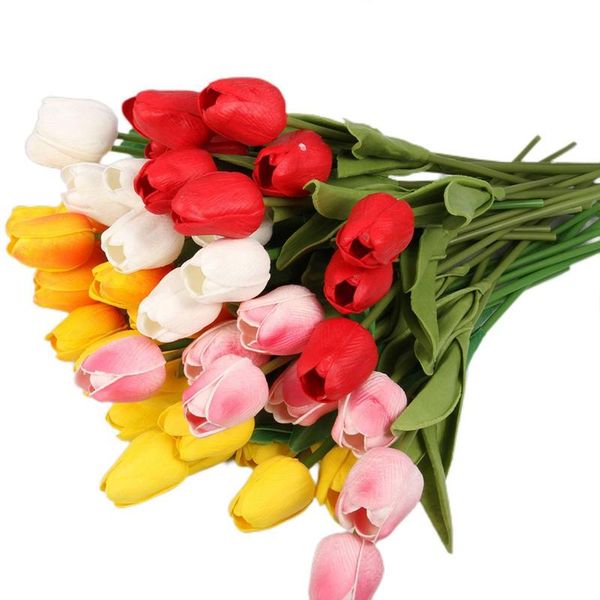 

decorative flowers & wreaths multicolor artificial tulip bouquet decoration home wedding party