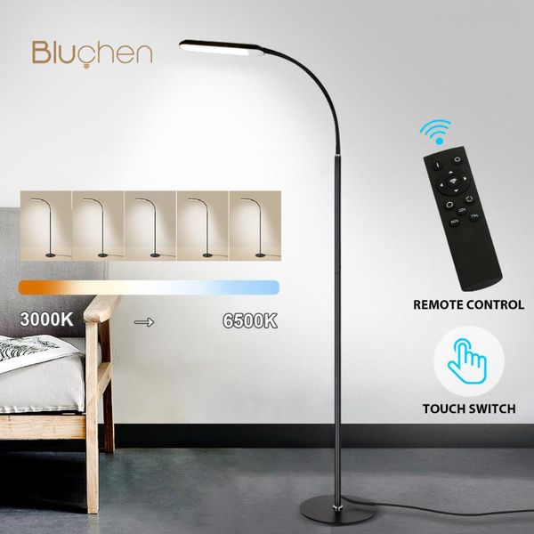 

modern led floor lamp for bedroom living room decor standing touch switch remote control dimmable corner light lamps