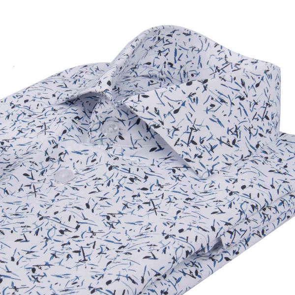 

men's dress shirts fashion custom made shirt long sleeve tailored blue patterned oversized mens for men chemise homme sur mesure, White;black