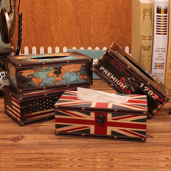 

tissue boxes & napkins british style creative restaurant paper box car cylinder