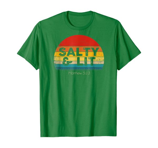 

christian salty lit retro vintage tshirt, White;black