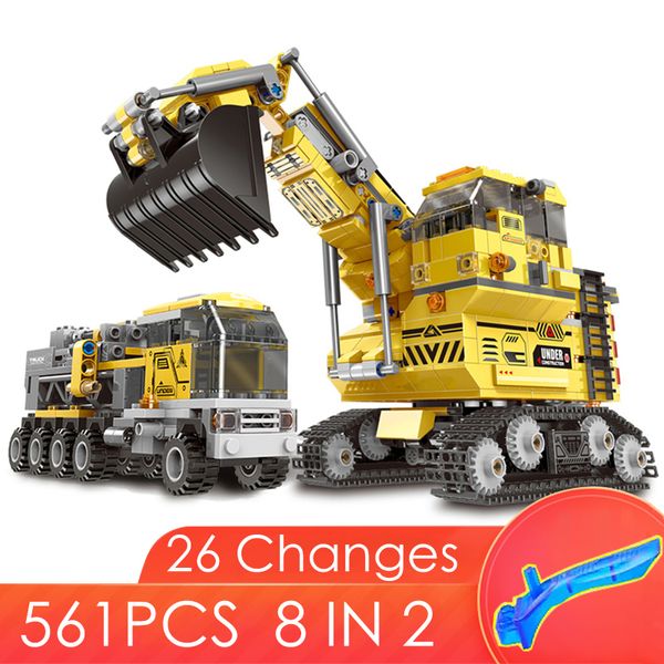 

893PCS Technical Excavator Model Building Blocks Brick PF Motors Set City Kids Toys for children Gifts 2021 news