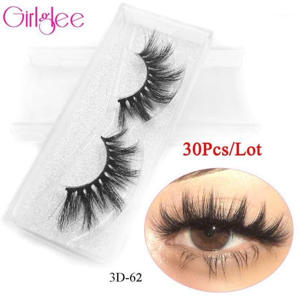 

mink lashes mixed 30 pairs/lot wholesale 20 times reusable false fake eyelashes with custom logo girlglee lash extension1
