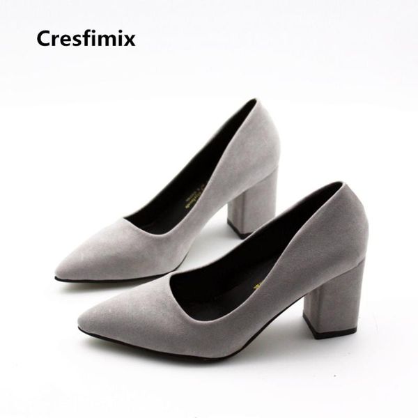 

lady casual pu leather heel pumps women cool spring & summer square shoes female office e564 dress, Black