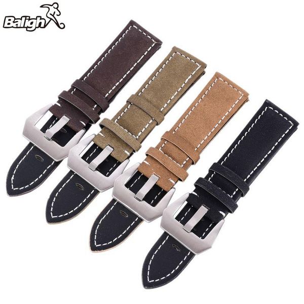 

watch bands matte leather men band women watches replacement strap wristwatch belt 18-24mm, Black;brown