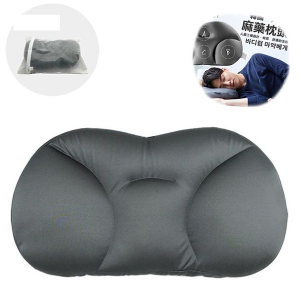 

pillow deep sleep lunch break foam particle pillows neck creative 3d washable polyester pillowcase cover travel