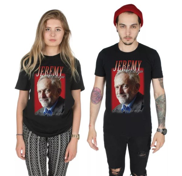 

jeremy corbyn for the many not the few t-shirt tumblr retro labour election, White;black