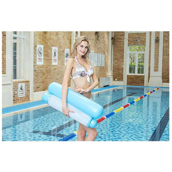 

inflatable floats & tubes outdoor foldable water hammock swimming pool air mattress summer beach lounger back floating chair sleeping bed