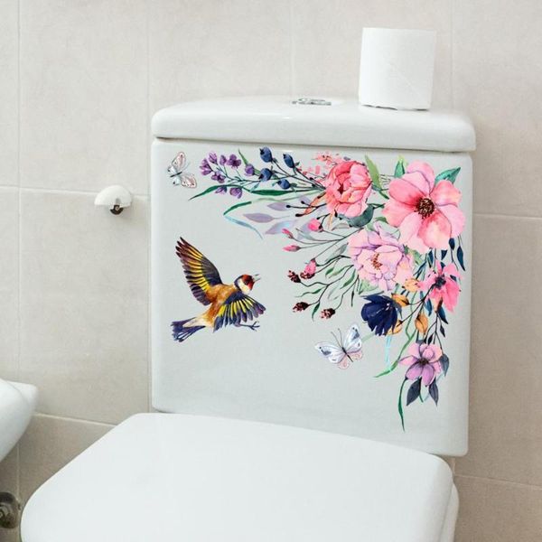 

wall stickers 1 set useful self-adhesive delicate flower portable fridge decal pvc refrigerator sticker decorative for daily use