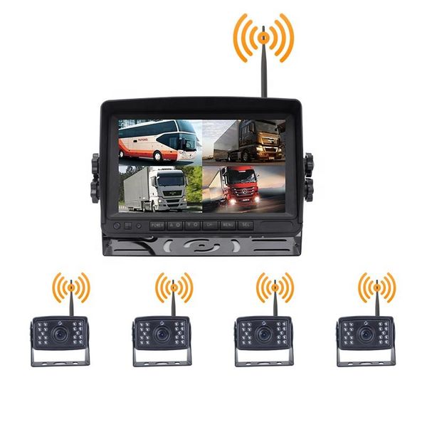 

car rear view cameras& parking sensors wireless truck camera monitor