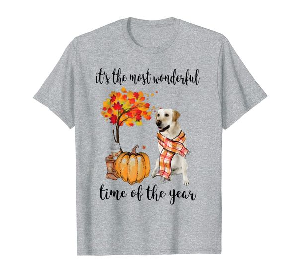 

It' The Most Wonderful Time Of The Year Yellow Labrador T-Shirt, Mainly pictures