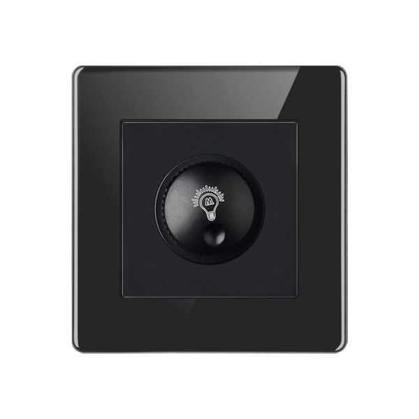 

smart home control kamanni black satellite tv socket switch button wall luxury crystal glass panel standard light modulator
