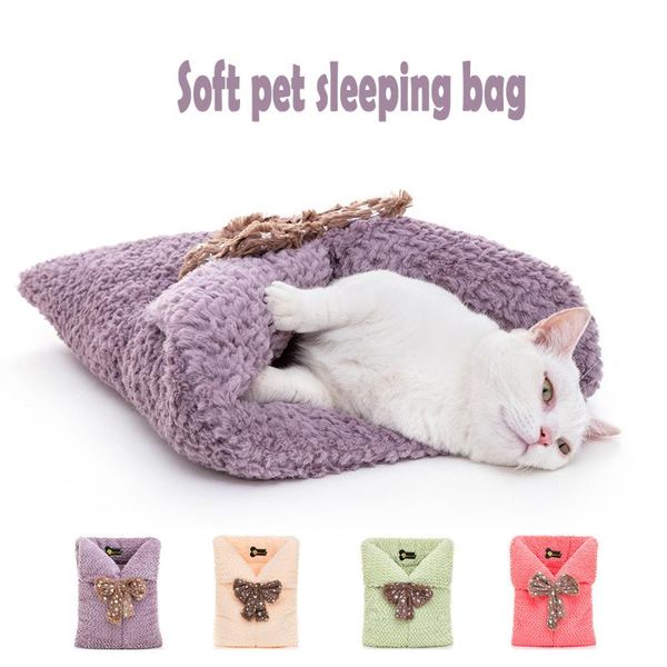 

cat beds & furniture pet dog sleeping bag mat small dogs teddy supplies warm