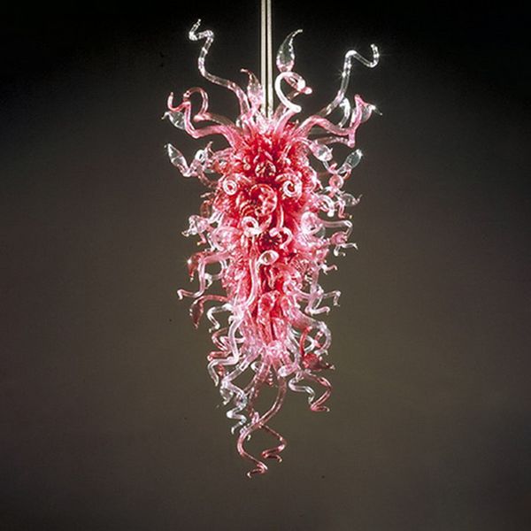 Современные лампы Creative Crystal Bird Blown стекло люстры стиль красный цвет 24x48 дюймов для дома спальня столовая гостиная гостиница лобби художественное украшение