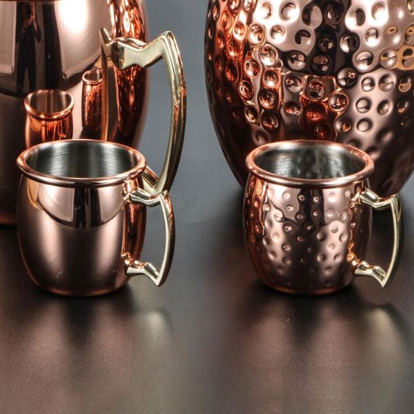 

mugs 60ml cute 2oz stainless for mini hammered mug espresso copper s glasses steel bar