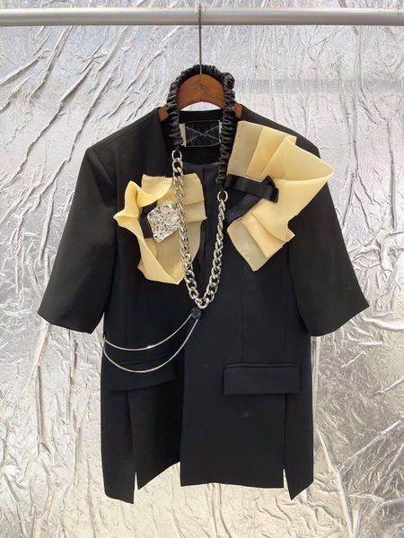 

women's jackets sz07193 fashion women coats & 2021 runway luxury european design party style clothing, Black;brown