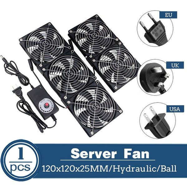 

fans & coolings 12cm high speed dc 12v 220v btc mining machine chassis workstation cabinet radiator 120mm violent server cooling fan