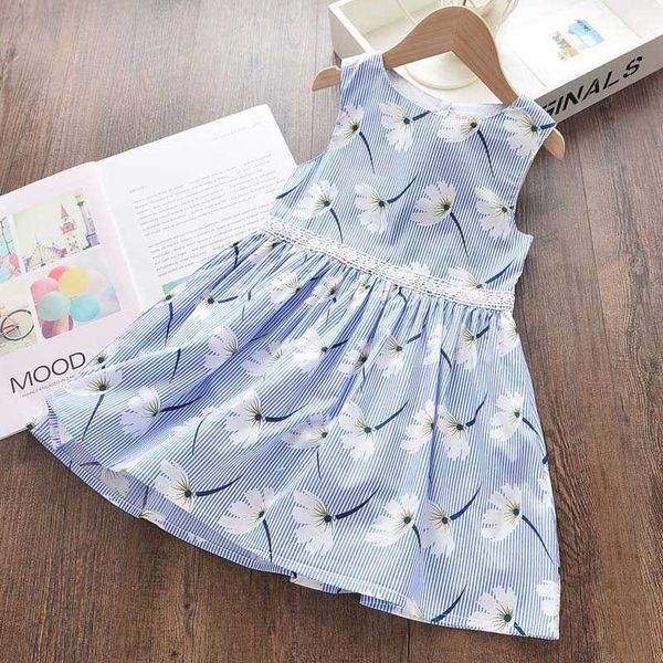 

bear leader girls princess dress summer kids wedding costume flower party dresses festival outfits children clothing 3 8y 210708, Red;yellow