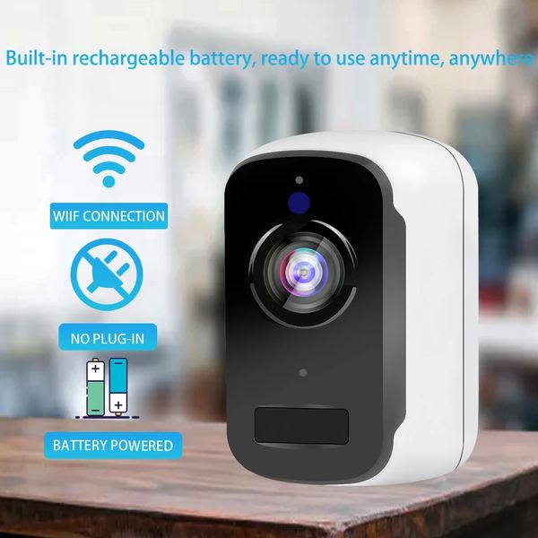 Telecamera Wifi Micro Cam Visione notturna Rilevazione movimento Videocamera 4K HD Sorveglianza segreta per la casa intelligente