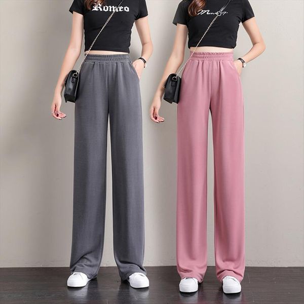 

oversize wide leg high women capri waisted korean style sweatpants jogging trousers female plus size streetwear harajuku, Black;white
