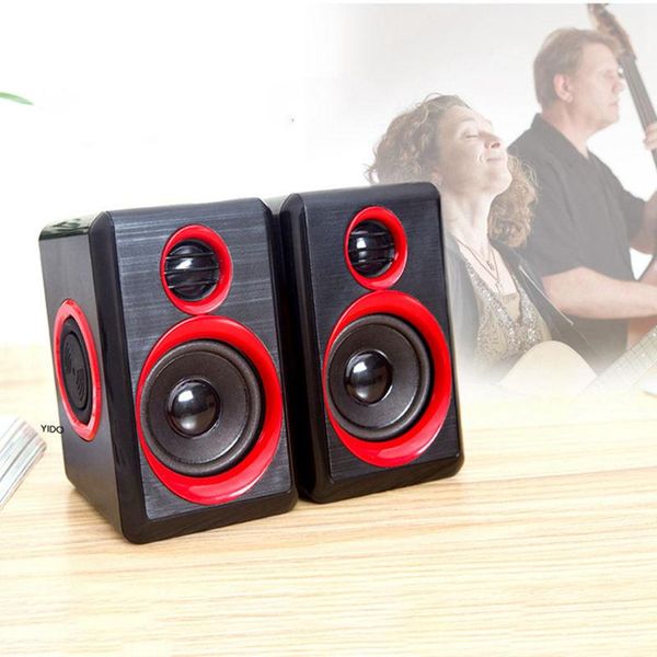 

retail surround portable computer speakers with stereo bass usb wired powered multimedia speaker deskfor pc lap