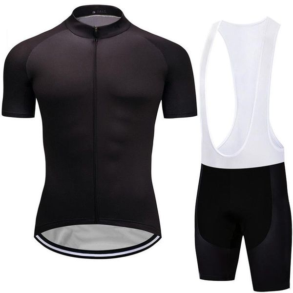 

racing sets cycling jersey bib short set kit bicycle shirt bike wear gel pad clothing sleeve purple crossmax mountain jacket tight top, Black;blue